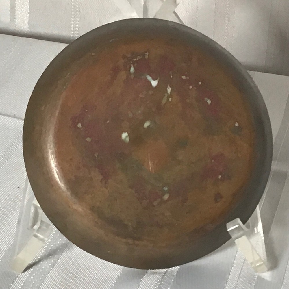 4.5” Enameled Copper Dish MCM Circa1950/1960s