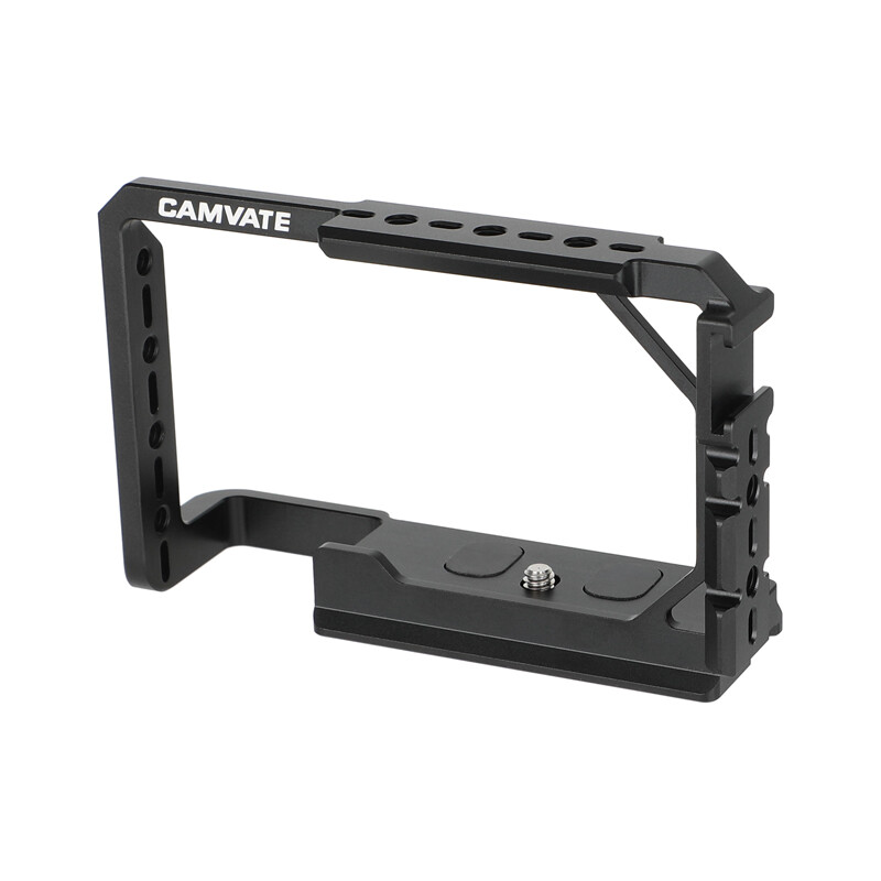 Full Camera Cage Rig Protector Frame with Arca-Type Base for DSLR Sony A6700