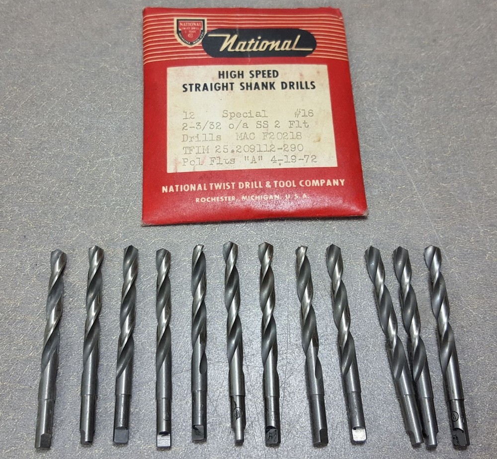 High Speed Straight Shank Drill #16 (12 pieces per bag)