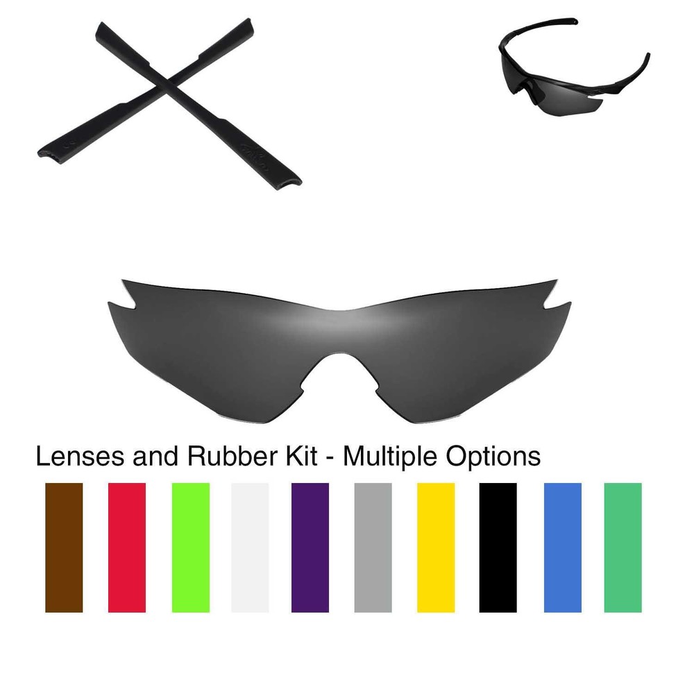 Walleva Replacement Lenses with Earsocks for Oakley M2 - Multiple Options