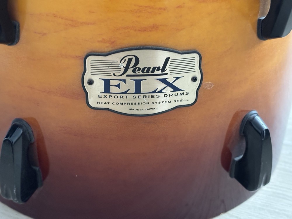 Pearl ELX Export Series Drums 12x10 Orange Heat Compression System Shell
