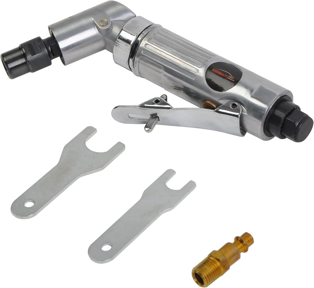 Pro 120° 1/4" Air Angle Die Grinder Cutting Grinding Built-In Regulator