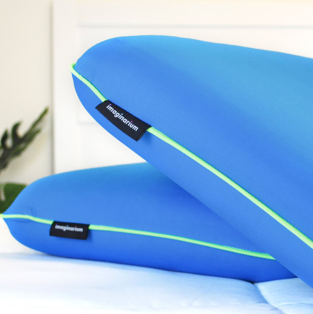 Imaginarium Fun Pillow Memory Foam 2 Pack Cooling Cover 16x24 Blue
