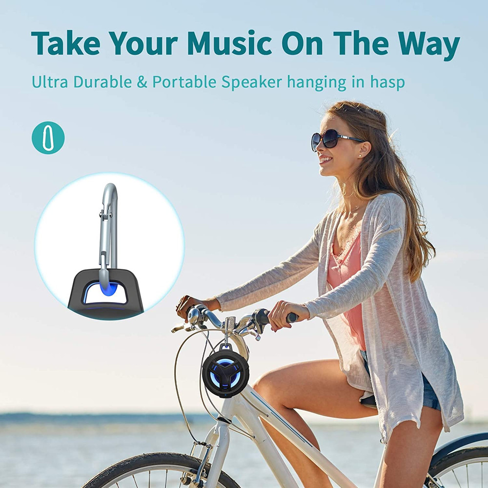 Bluetooth Shower Speaker, Portable Bluetooth Speakers, IP67 Waterproof Wireless