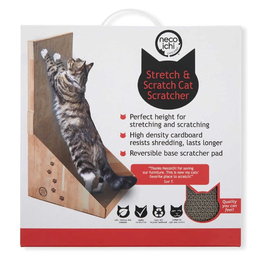 Necoichi Stretch & Scratch Wall Cat Scratcher Fast Ship