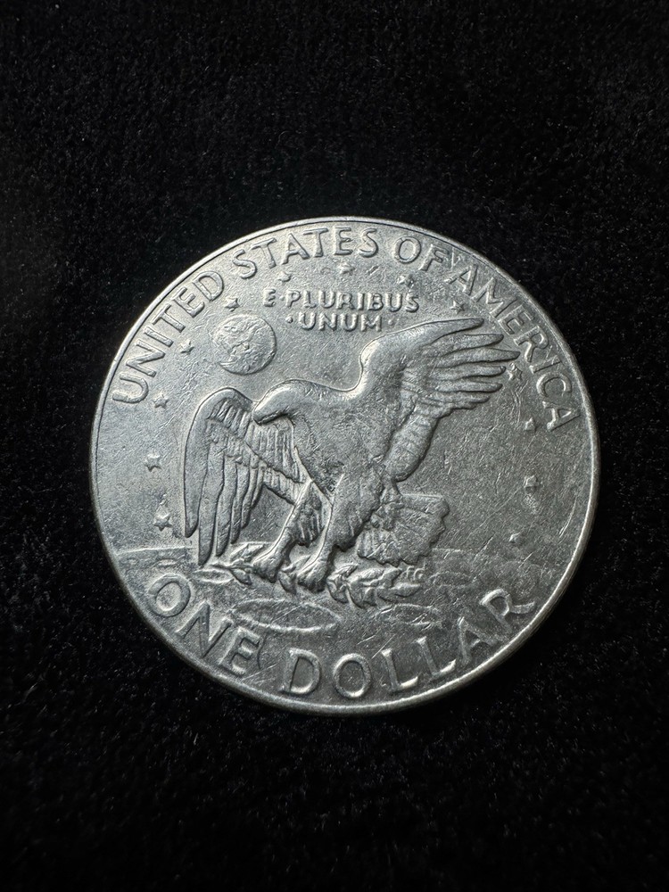 1978-D Eisenhower Dollar Filled Mint Mark Error and eyeless eagle