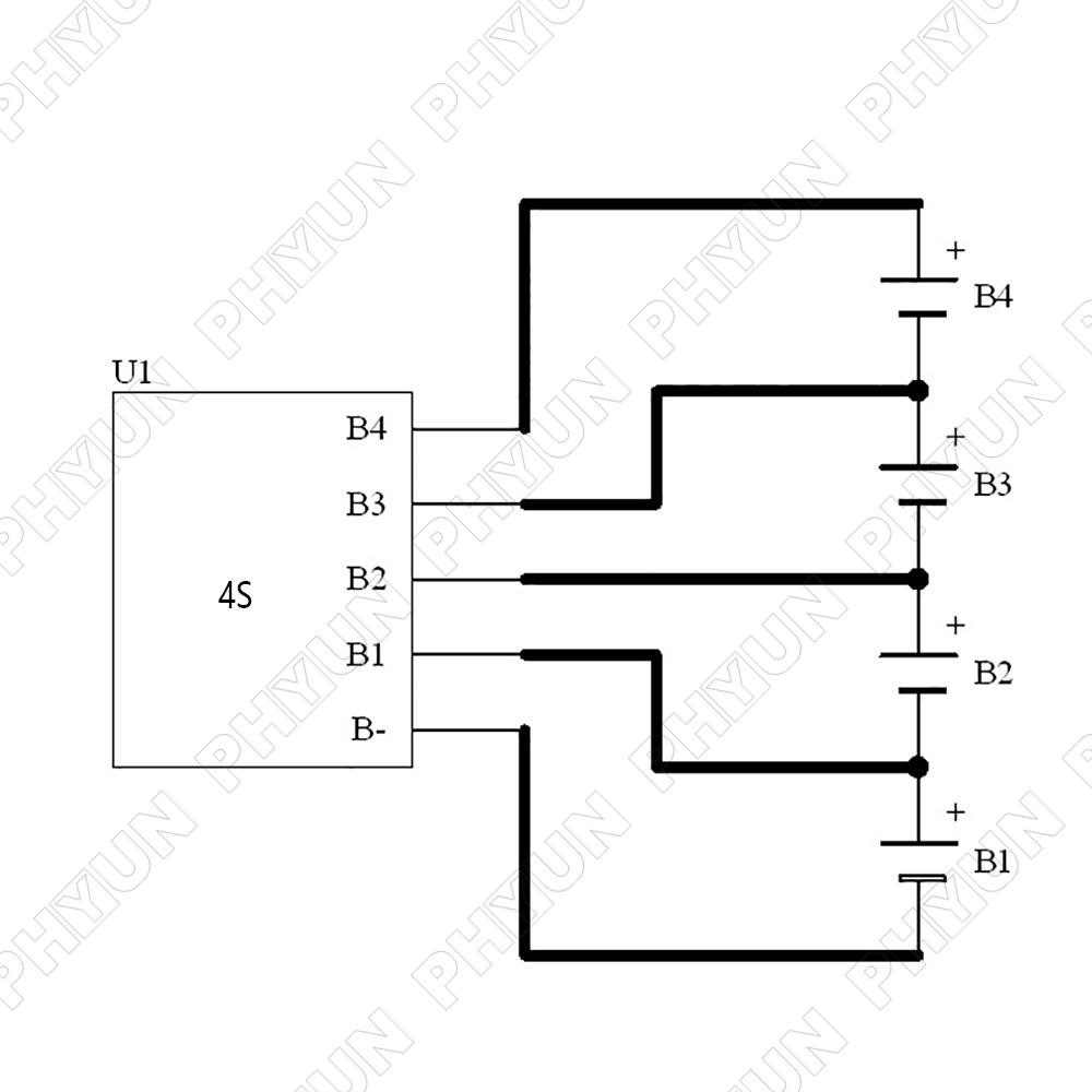 1.8V-4.5V Capacitive Active-Balancer 4S Active Balancing Equaliser Board Li-ion