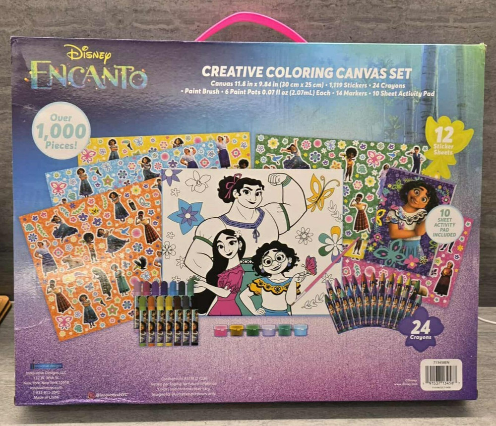 Disney ENCANTO Creative Coloring Canvas Set (Over 1000 Pieces)