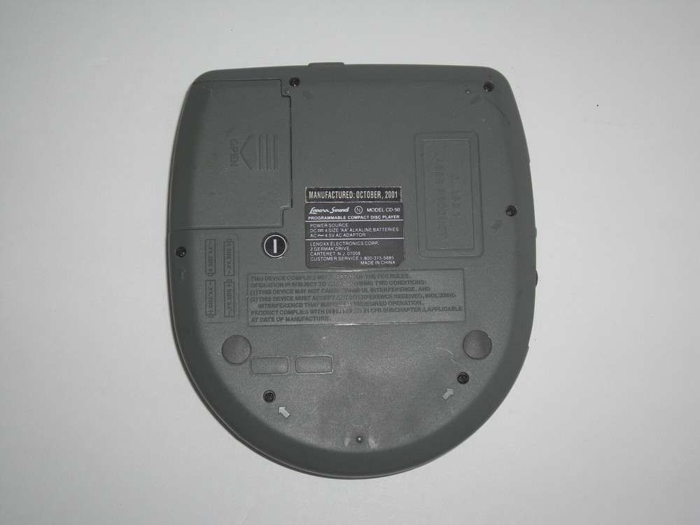 Lenoxx Sound Digital CD Player Model CD-50 Compact Disc Player EUC