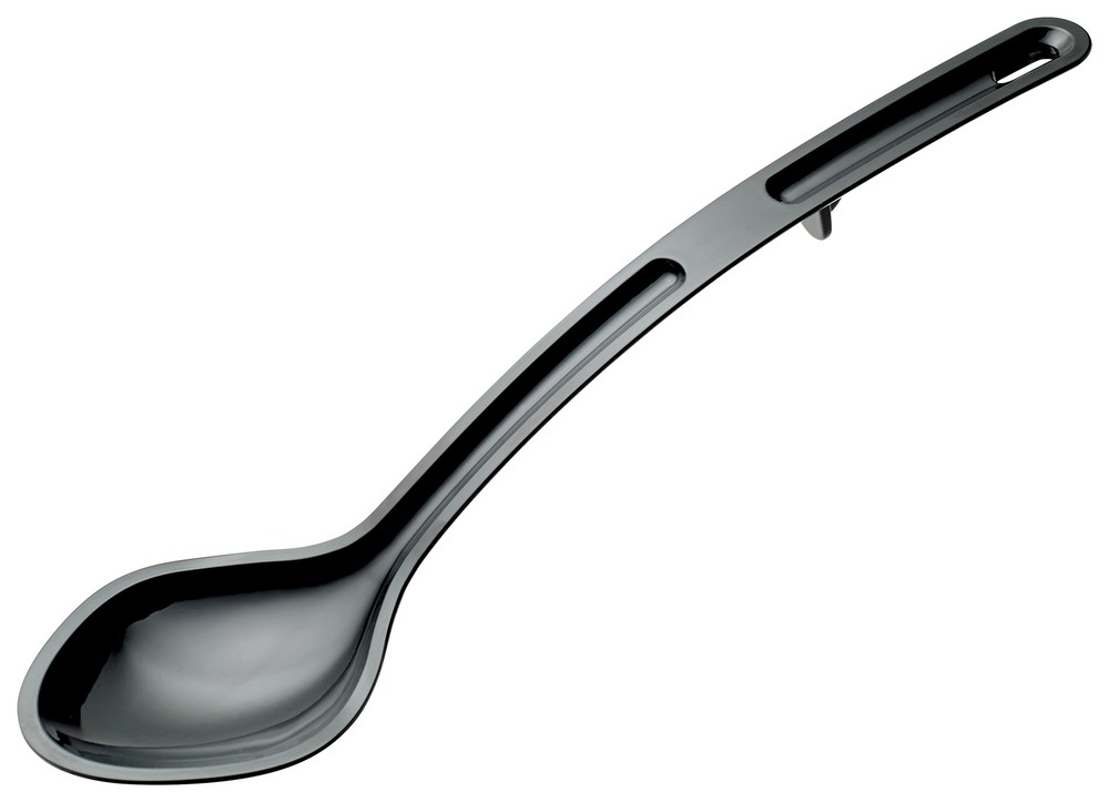 13" Serving Spoon, Black, PC, Curve (12 Each)
