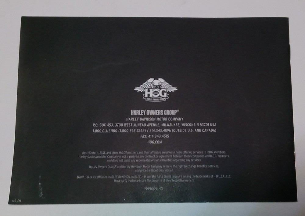 HOG Harley Owners Group Membership Guide- Pin 2009