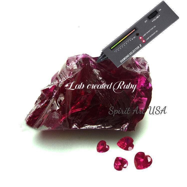 Geometric Ruby Necklace Sterling Silver Minimalist Double Square Tiny Ruby