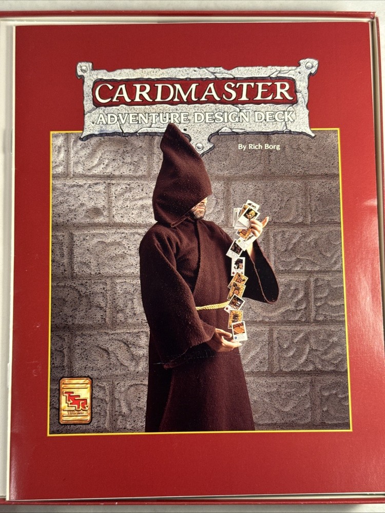 1993 TSR AD&D 2nd Ed Cardmaster - Adventure Design Deck VG+ Complete Unpunched