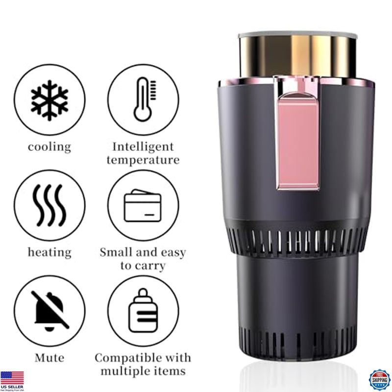 Smart Car Heater & Cooler Cups | Quick Heating & Cooling | Universal Cup Holder