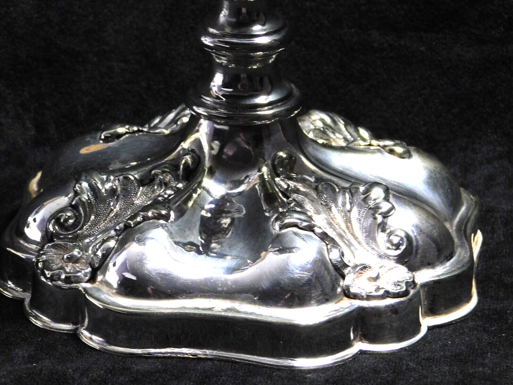 Antique Silver-Plate Mirror Swing Vanity Table Mirror