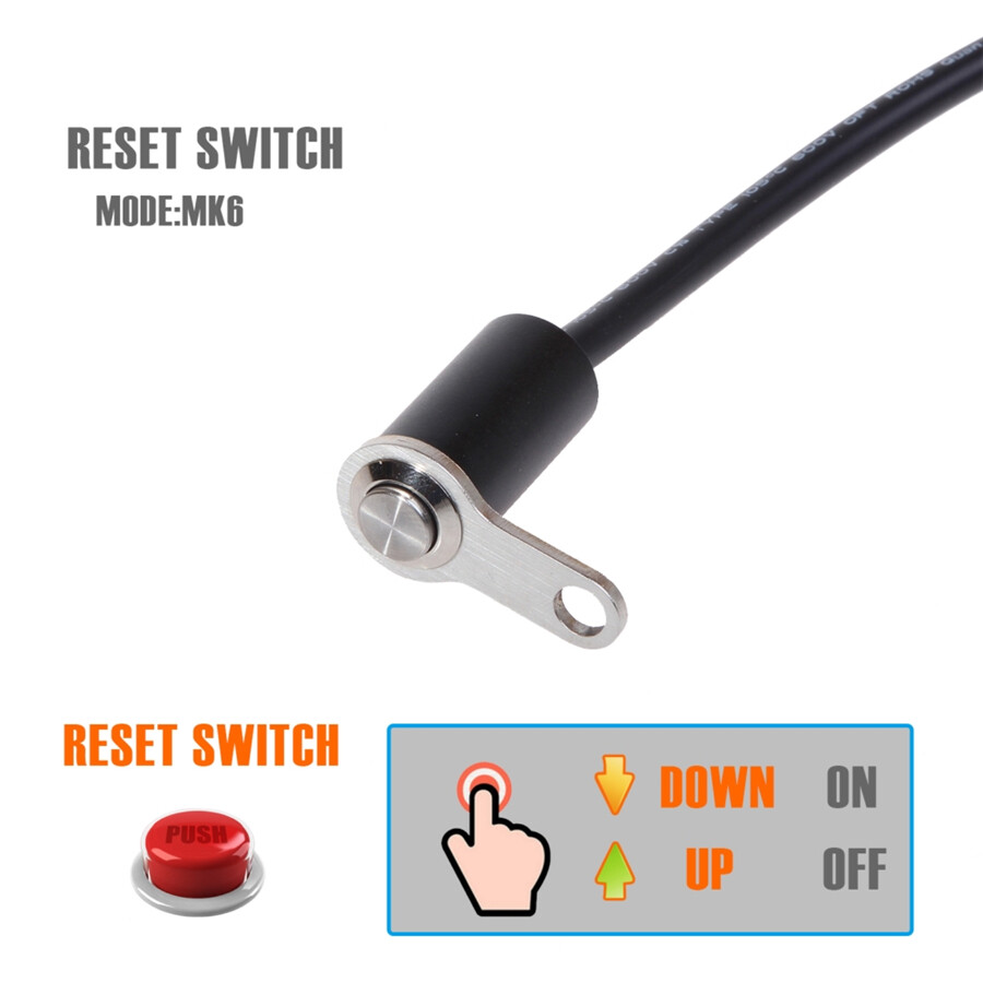 CNC IP65 Motorcycle Handlebar Switch Engine Start Kill Self-return Reset Button