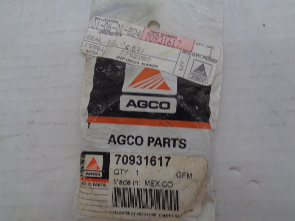 AGCO SEAL,OIL - 70931617  BX5