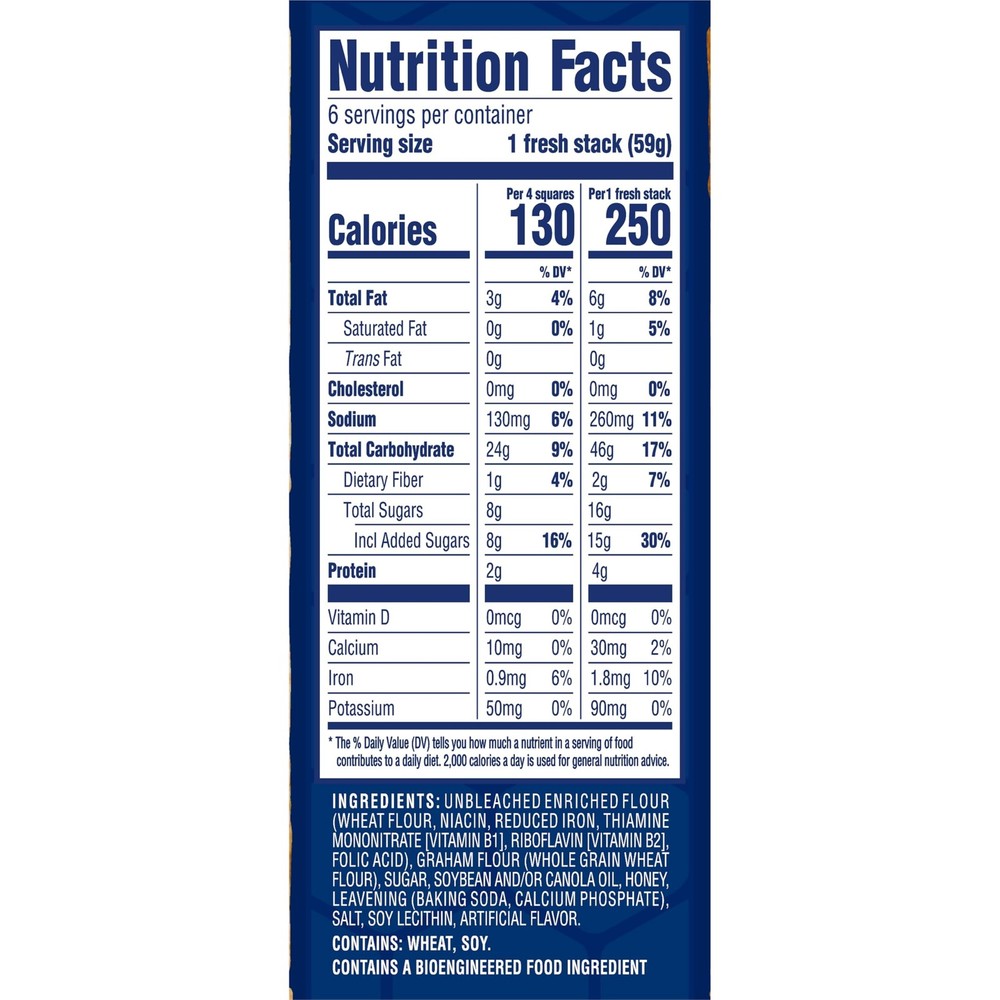Graham Crackers Bulk Travel Snacks, 6 Boxes (36 Snack Packs)