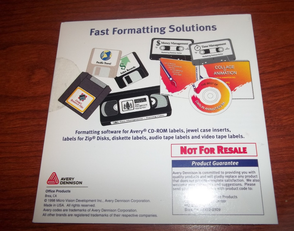 Avery Media Software PC CD design print labels insert cards templates graphics +