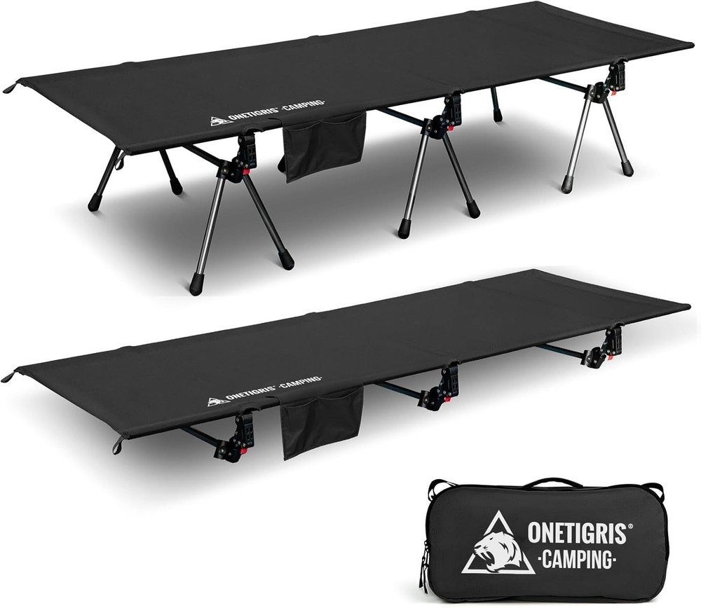 ONETIGRIS SUPRANUBIS Camping Cot Height Adjustable 330lbs