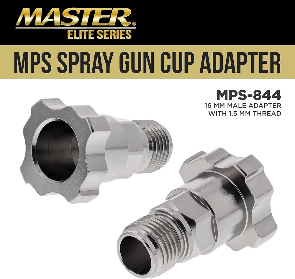 Universal MPS Spray Gun Cup Adapter 844 - Optimizes Devilbiss & Sharpe Models