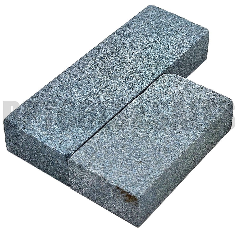 2pc Sharpening Stone Set Aluminum Oxide Hone Knife Blade Tool Sharpener