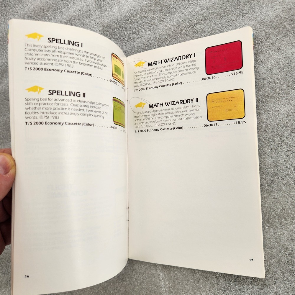 Timex Sinclair 1983 Computer Software Catalog. Winter Issue. Clean Condition