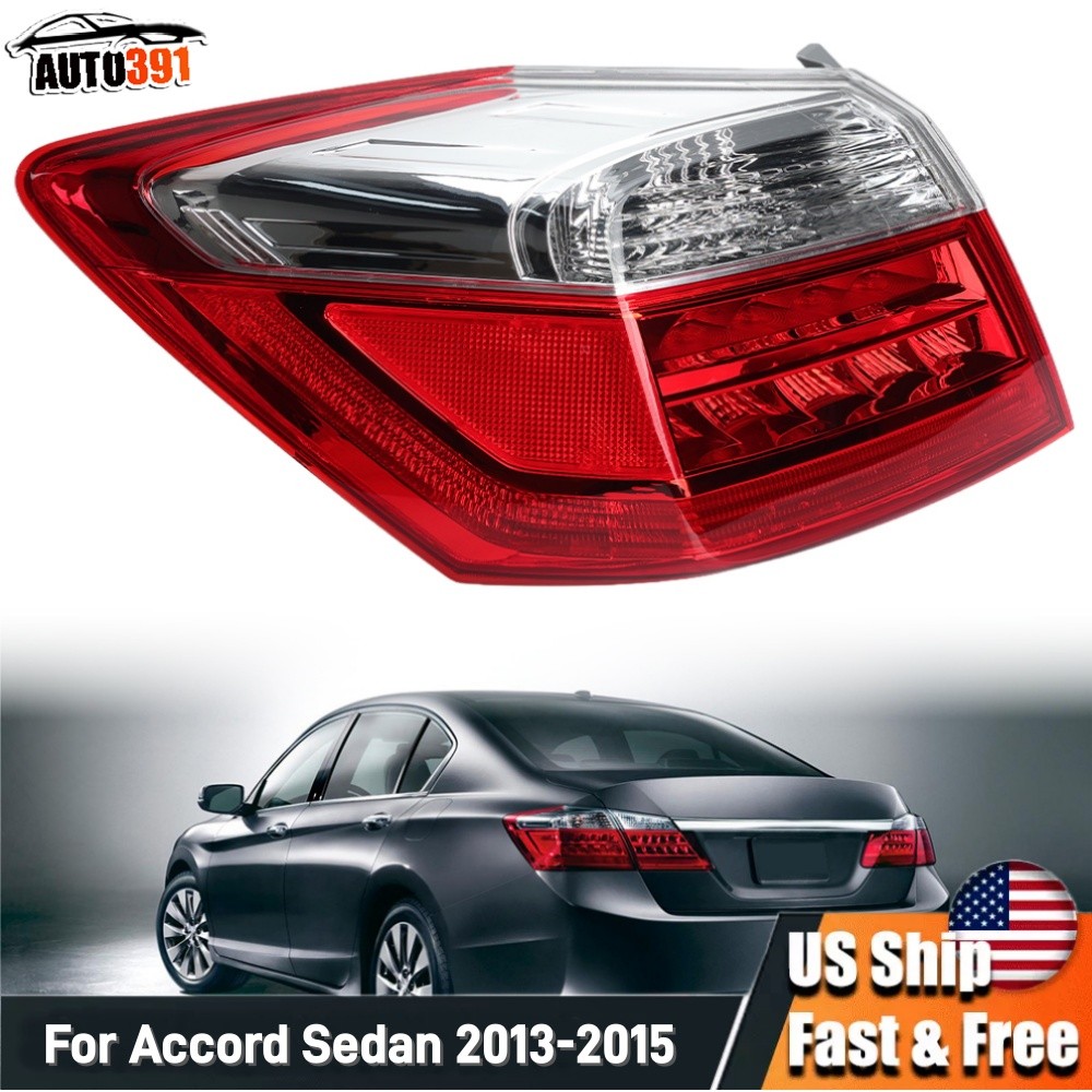 Driver Side Tail Light For 2013-2015 Accord Sedan EXL/Tour LED Outer Side