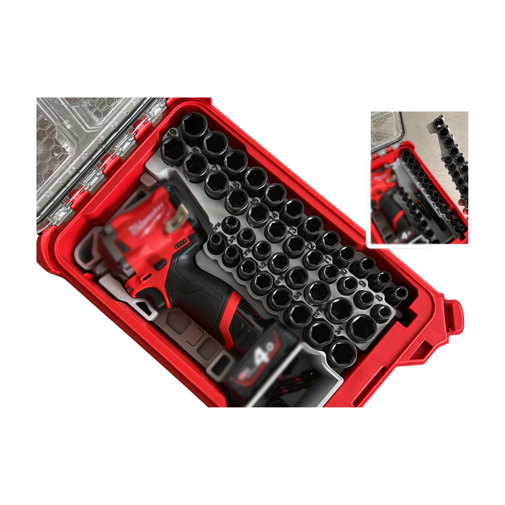 Milwaukee M12 M12 Stubby Impact 3/8" Packout Compact Insert Organizer Tray Tool