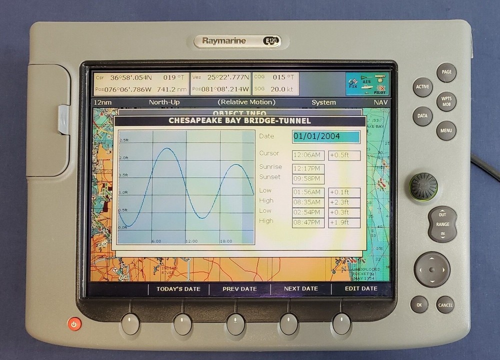 Raymarine E120 Classic GPS Chartplotter MFD