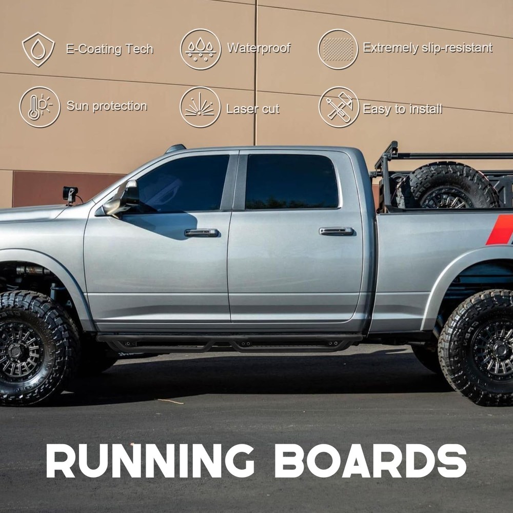 Drop Down Side Step Bars Running Boards For 2009-2018 Dodge Ram