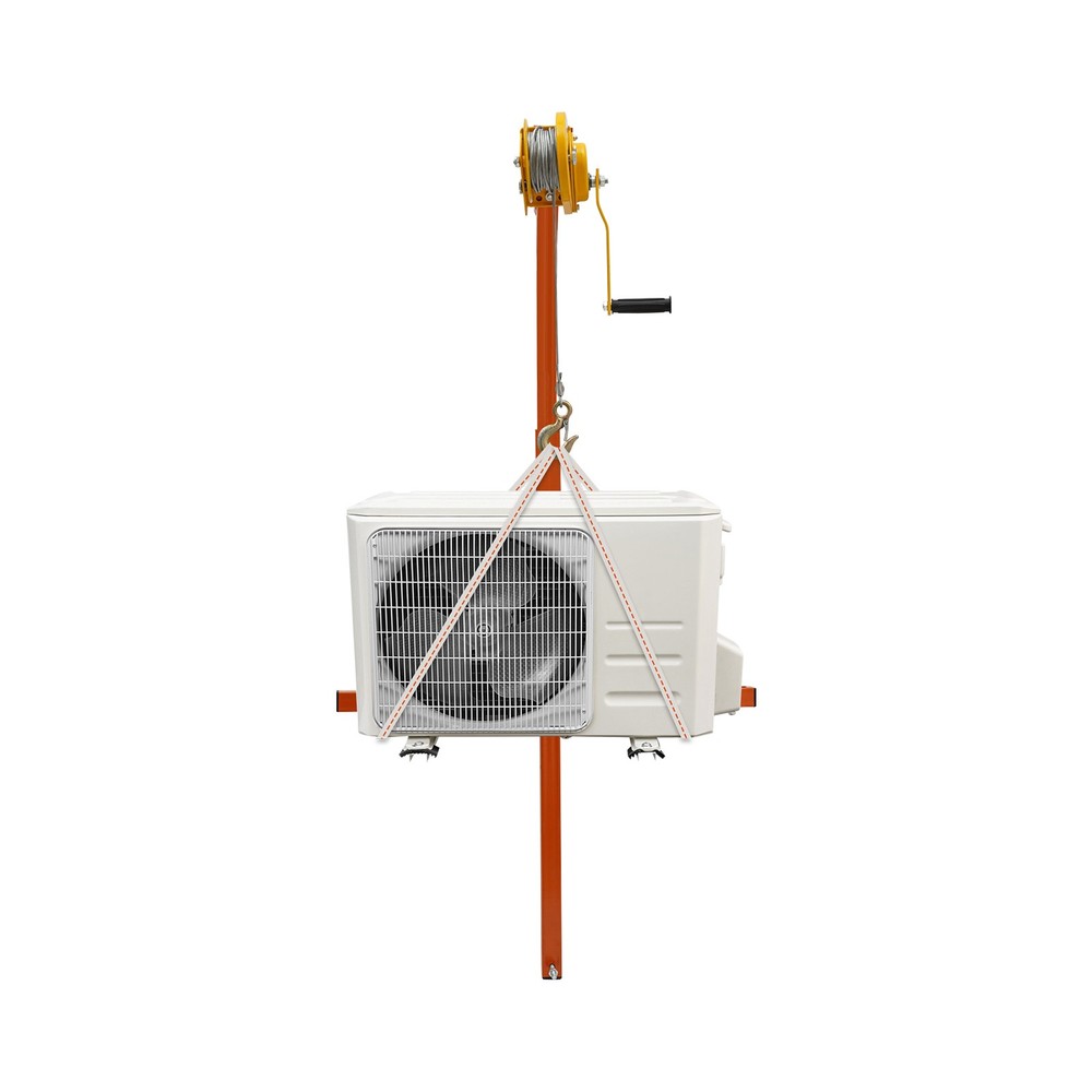 330lbs Air Conditioner Lifting Tool 49ft Cable Crane Lift Winch A/C Installation