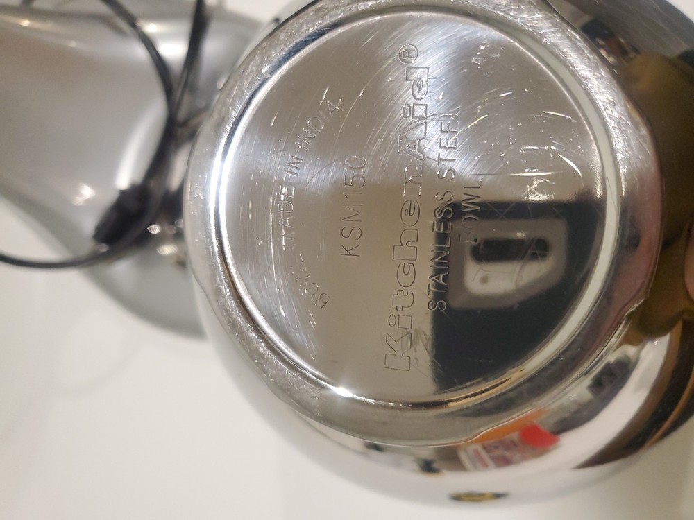 Kitchen Aid Artisan Silver Chrome 325 Max Watts With Attachments See Pics