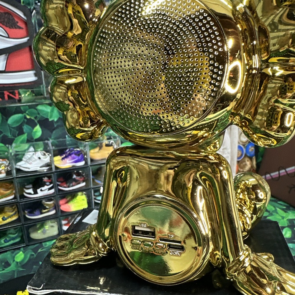 B19 Bluetooth Speaker Gold KAWS Design BNIB