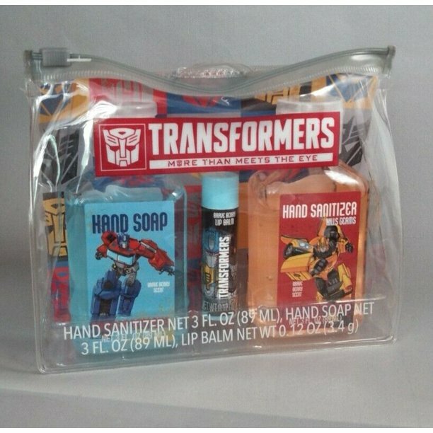 Transformers Hand Soap Lip Balm w/ Carry Case Bath Set