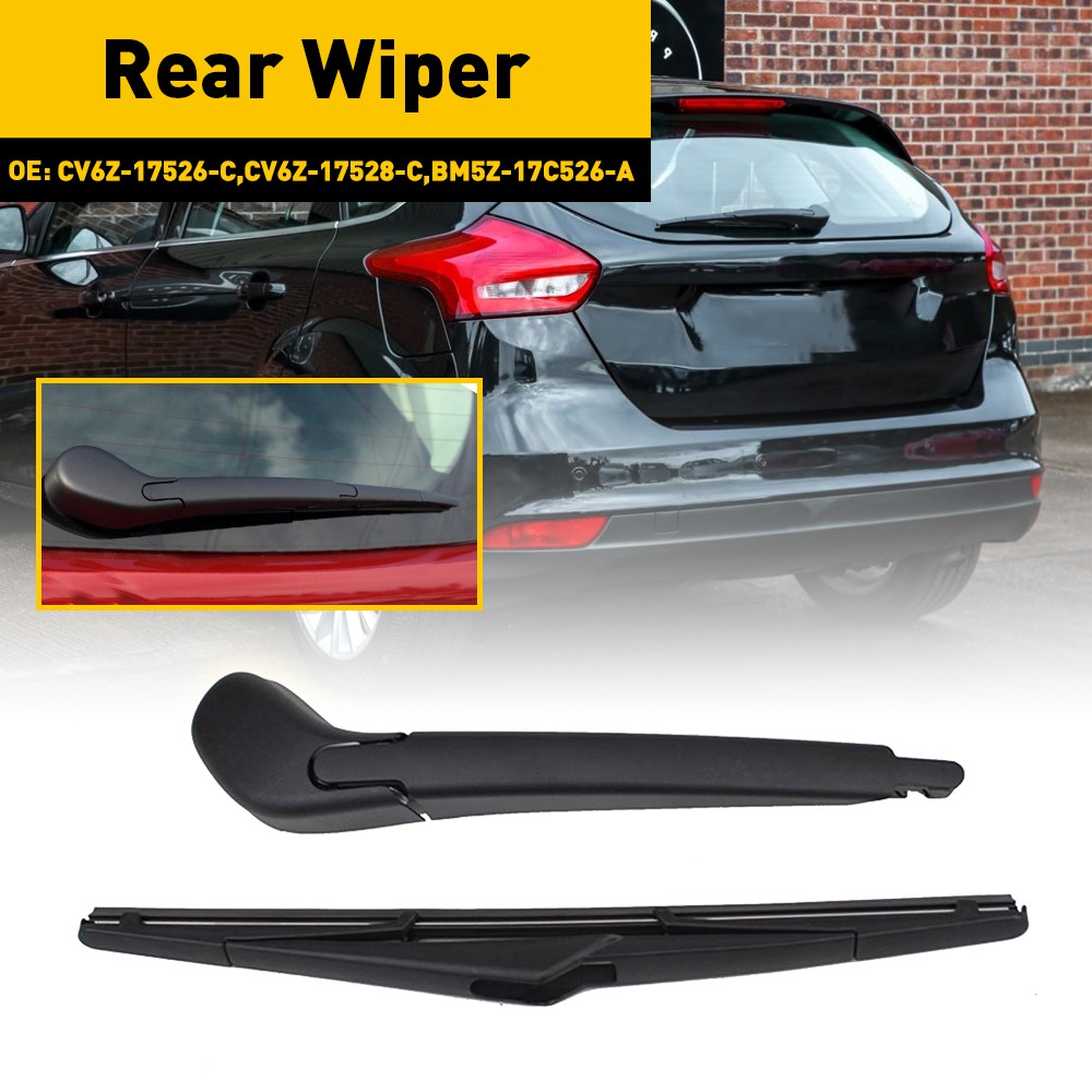 Rear Wiper Arm & Blade For 2012-2018 Ford Focus hatchback Back Windshield Wiper
