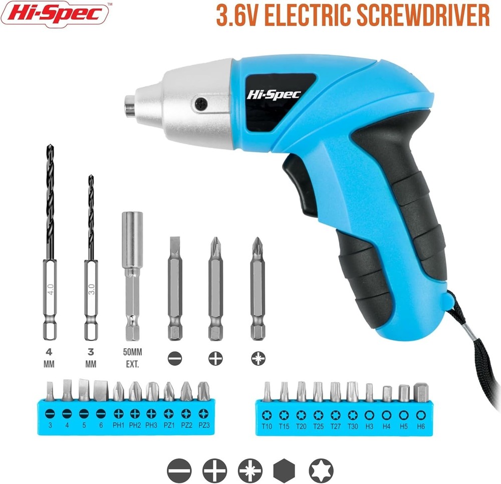 Compact & Lightweight Electric Screwdriver - Perfect for Home Projects