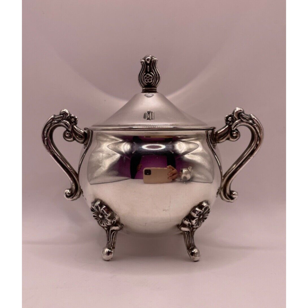 Vintage Leonard Silver Plated Creamer & Sugar Set