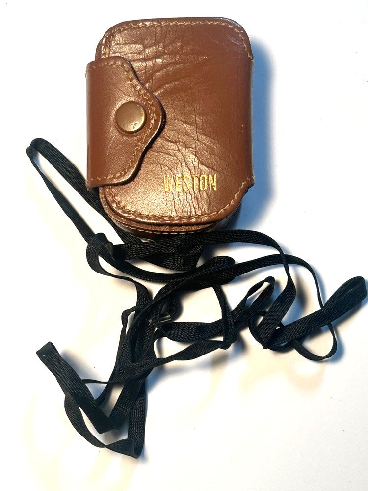 Vintage Weston Model 853 Vintage Light Exposure Meter Case Manual Tether