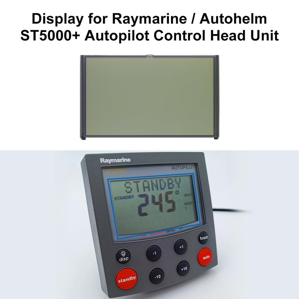 Display Replacement for Raymarine/Autohelm ST5000+ Autopilot Control Head Unit