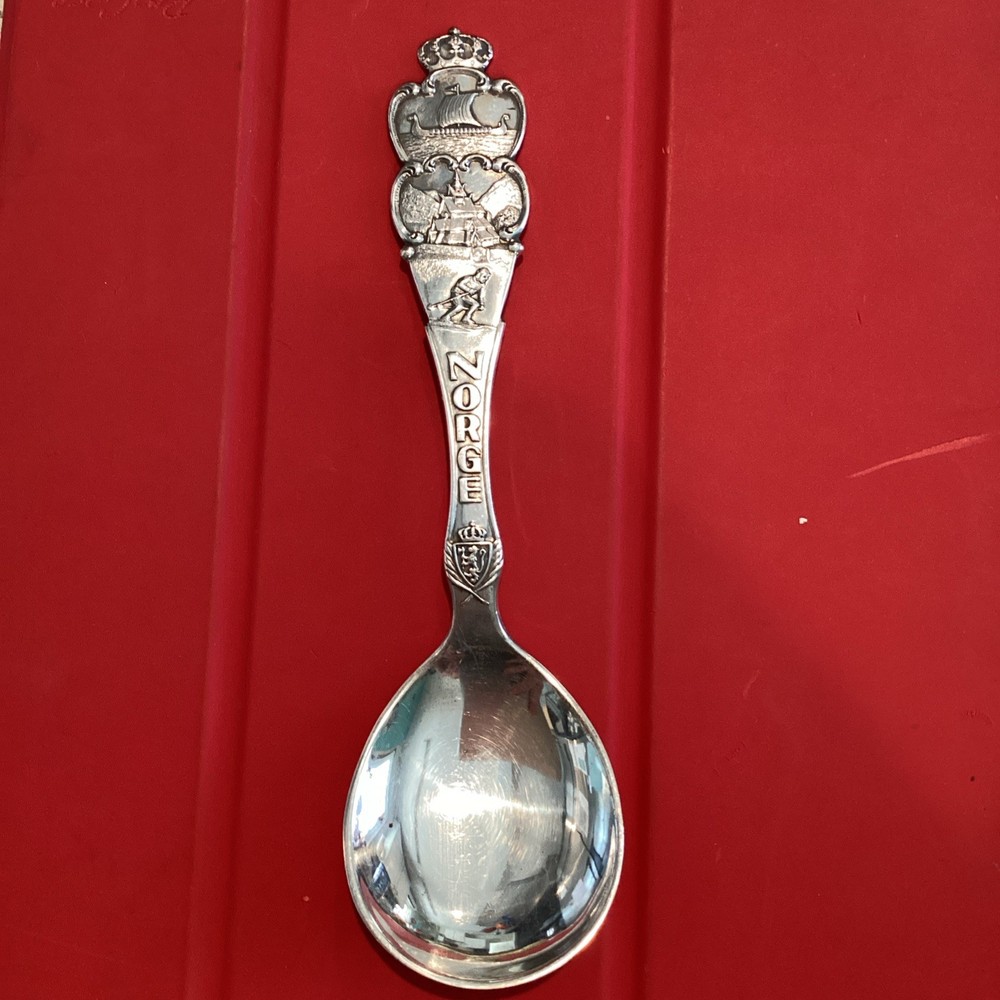 830 Silver Norge Souvenir Spoon 35g Heritage Collected