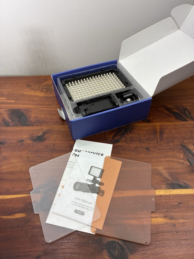 MCOPLUS Pro Series LED Video Light LE‑130A Portable Camera Panel