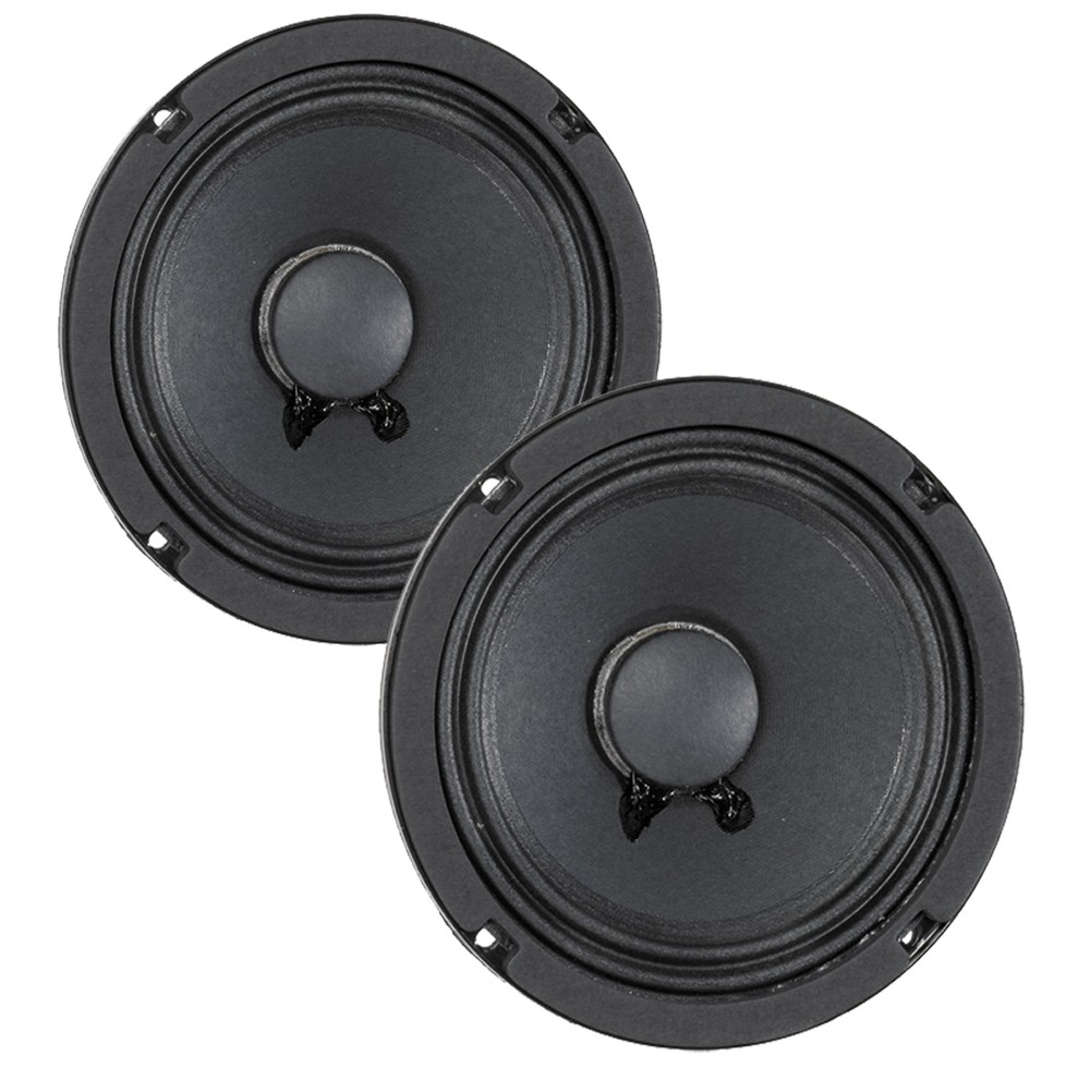 Pair Eminence Alpha-6A 6" Midrange 8ohm 200Watt 93.6dB 1.5"Coil Replacement