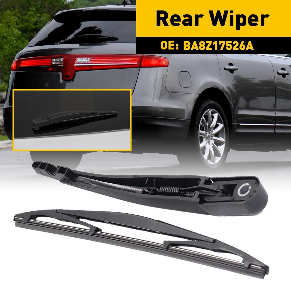 Rear Windshield Wiper and Arm Blade Set Replacement Fits For 2009-2019 Ford Flex