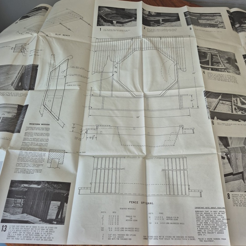 How To Plumb And Deck A Spa Large Foldable Plans Instructions by Don Runyan