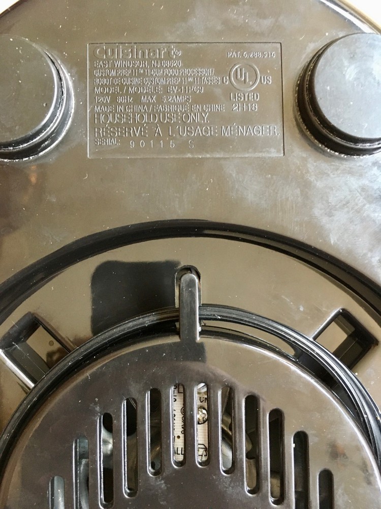 Cuisinart Custom Prep 11 Food Processor Motor Base Only EV-11PC9 Silver