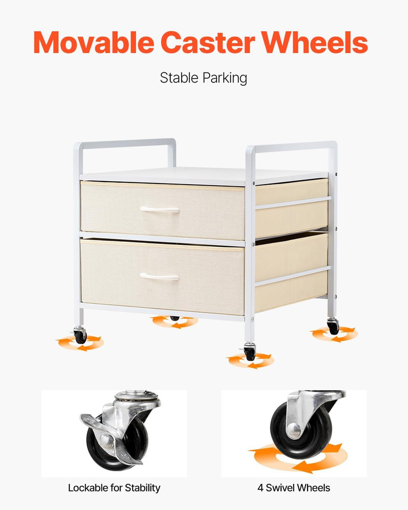 Mini Fridge Stand with Storage, 176 Lb-Capacity Mini Fridge Table with 2 Drawers