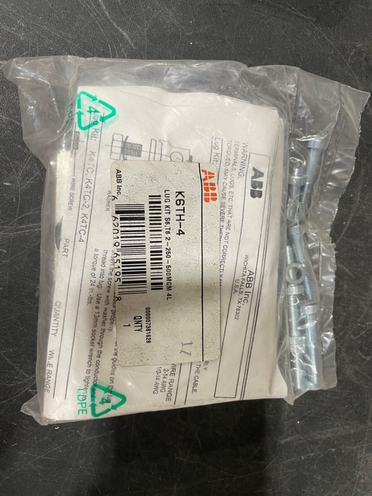 NEW ABB K6TH-4 LUG TERMINAL KIT