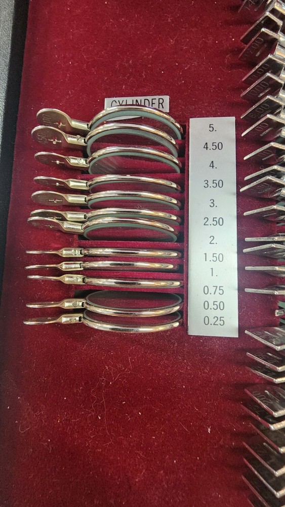 Vintage Optometry Optical Trial Lens Kit 68 piece Ex Condition