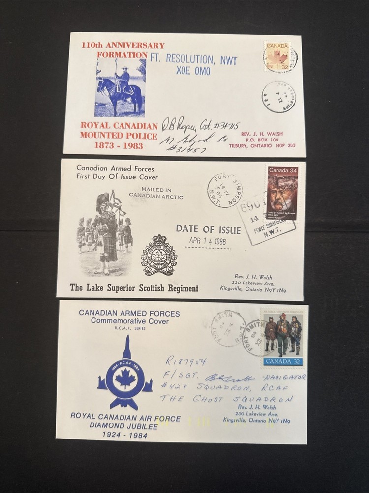 40x NWT / Arctic Canada Covers - Canadian Armed Forces incl Pilot Signed